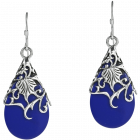 Floral Vine Ornate Teardrop Natural 