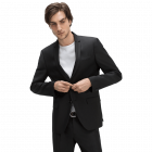 Black suit, slim fit