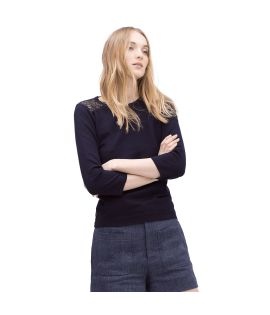 Lace Back Sweater
