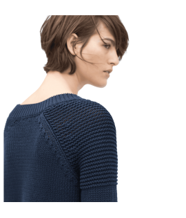 Lace-up V-neck Sweater