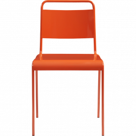 Lucinda Orange Stacking Chair