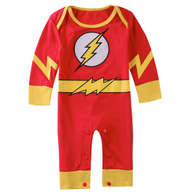 Baby Boys' The Flash Long Sleeve Romper