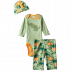 Baby Boys' Three-Piece Bodysuit Cap and Pant Set