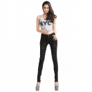 Cut-out Punk Novel Ripped Jeans