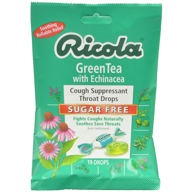Ricola Cough Suppressant Throat Drops Green Tea