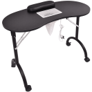 Giantex Folding Portable Vented Manicure Table Nail Desk