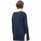 Lace-up V-neck Sweater