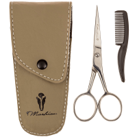 Scissors With Comb For Precise Facial Hair Trimming