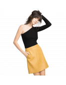 Faux Leather Skirt