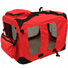 Crate with Fleece Mat and Food Bag