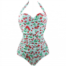 Cocoship 50s Retro Vintage Swimwear Monokinis