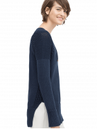 Lace-up V-neck Sweater