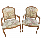 Pair Of French Arm Chairs. 20th Century