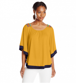Scoop Neck Poncho
