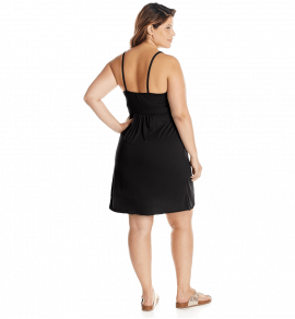 Knit Faux-Wrap Dress