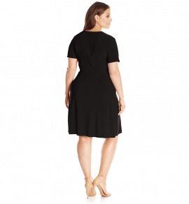 Dress with Asymmetrical Ruffle