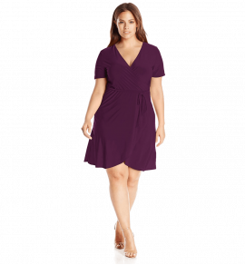 Dress with Asymmetrical Ruffle