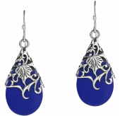 Floral Vine Ornate Teardrop Natural 