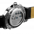 Louis XVI L'argent Noir Sapphire Mechanical Automatic Watch