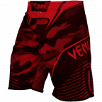 Venum Camo Hero Fight Shorts in Red