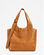 Leather Tote With Buckles