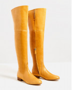 Over-The-Knee Flat Leather Boots