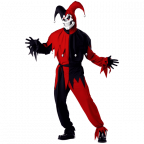 California costume mens adult red evil jester