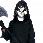 Childs scary skeleton costume 