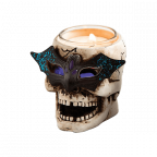 Cpress led skull tealight holder with glitter set of 2