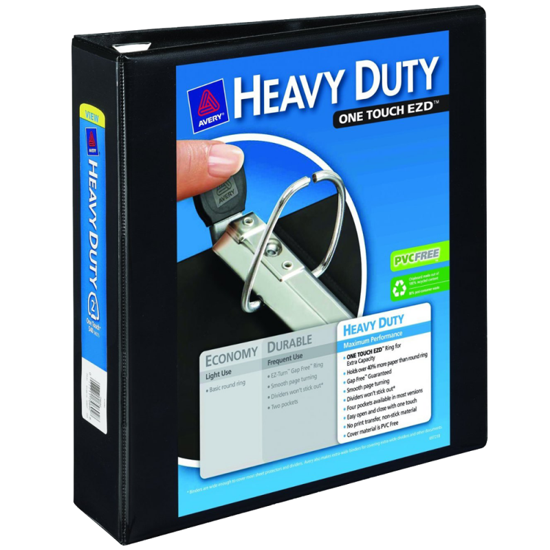 Avery Heavy Duty 2 inch Black View Binder