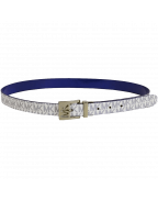 Michael Kors Women's 25mm Reversible Patent to Logo PVC Belt