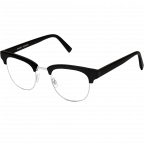 Hayes Eyeglasses in Jet Black for Men 