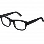 Huxley Eyeglasses in Jet Black for Men