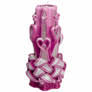 Large Handmade Paraffin Carved Candle