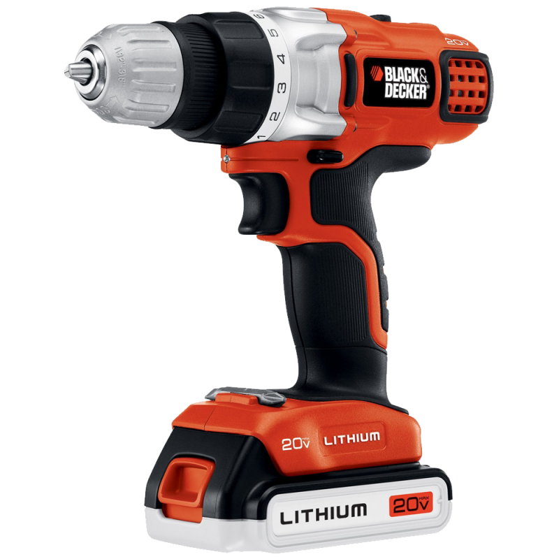 Black & Decker LDX220SBFC 20-Volt MAX Lithium-Ion Drill-Driver with Fast Charger 