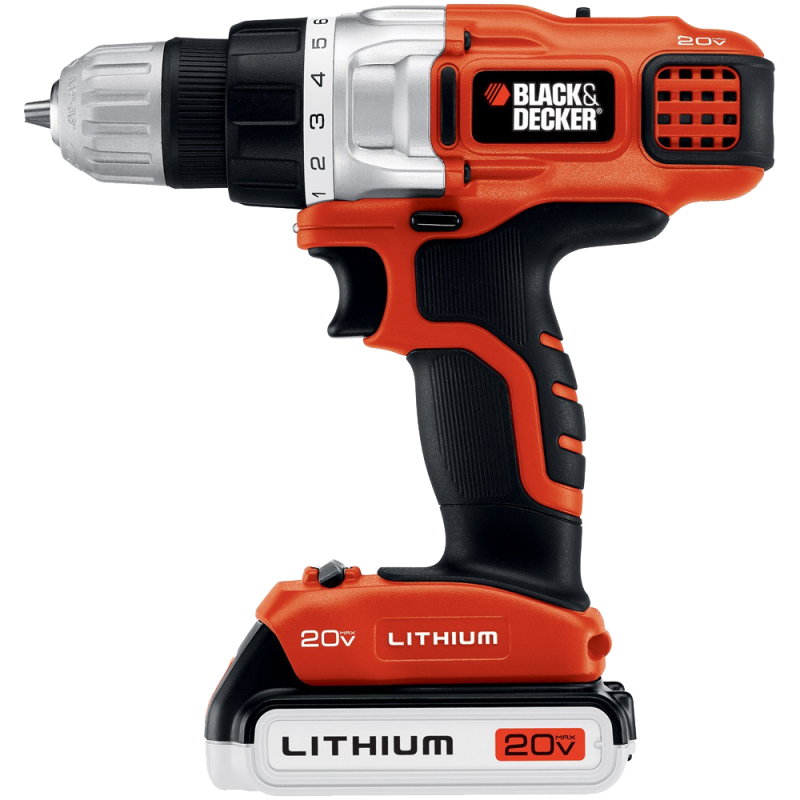 Black & Decker LDX220SBFC 20-Volt MAX Lithium-Ion Drill-Driver with Fast Charger 