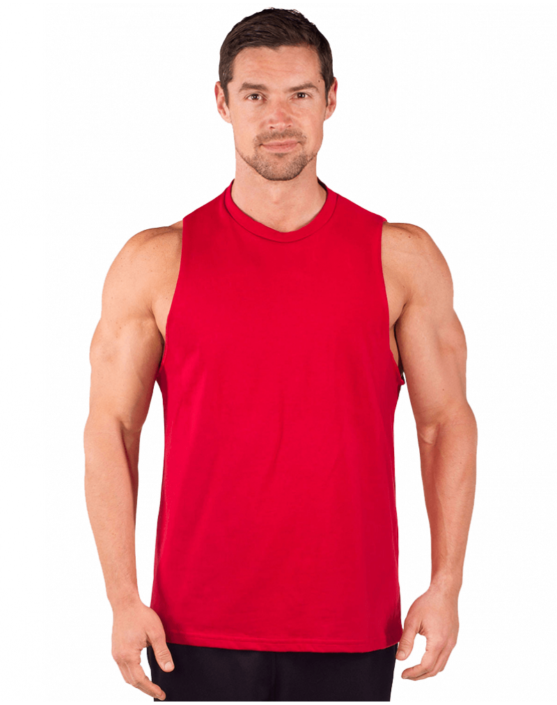 Combed Cotton Cut Sleeve Muscle Tee