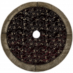 Valery Madelyn 48- Luxury Collection Burgundy and Gold Christmas Tree Skirt