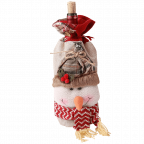 hiLISS 2pcs Snowman Santa Claus Christmas Candy Bag Treat Pocket Home Gift Decor