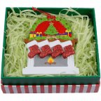 MAXORA Personalized Ornaments Fireplace Stockings Keepsakes Christmas Gift Box 