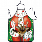 NEW BARLEY Christmas Apron Decoration For Kitchen Bar Dinner Party Table