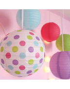 Bobee Paper Lanterns for Birthday Party Baby Bridal Shower Decorations Nursery Bedroom Girls Room Decor