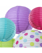 Bobee Paper Lanterns for Birthday Party Baby Bridal Shower Decorations Nursery Bedroom Girls Room Decor