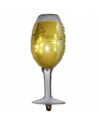 Langxun Wine Glass and Champagne Large Size and Thickened Foil Balloons Air-filled 