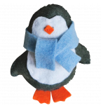 Handmade Stuffed Animals Penguins Felt Fleece Hanging Home Decor Gifts