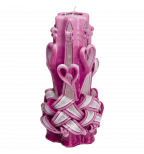 Large Handmade Paraffin Carved Candle