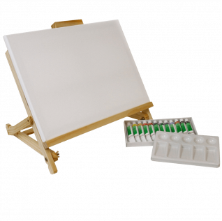 Acrylic painting table easel set