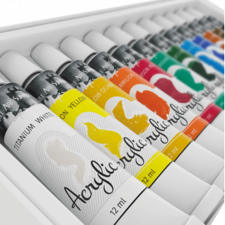 Castle art supplies acrylic paint set pack of 12_colors