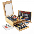 Royal langnickel 124 piece sketching and drawing easel artist set