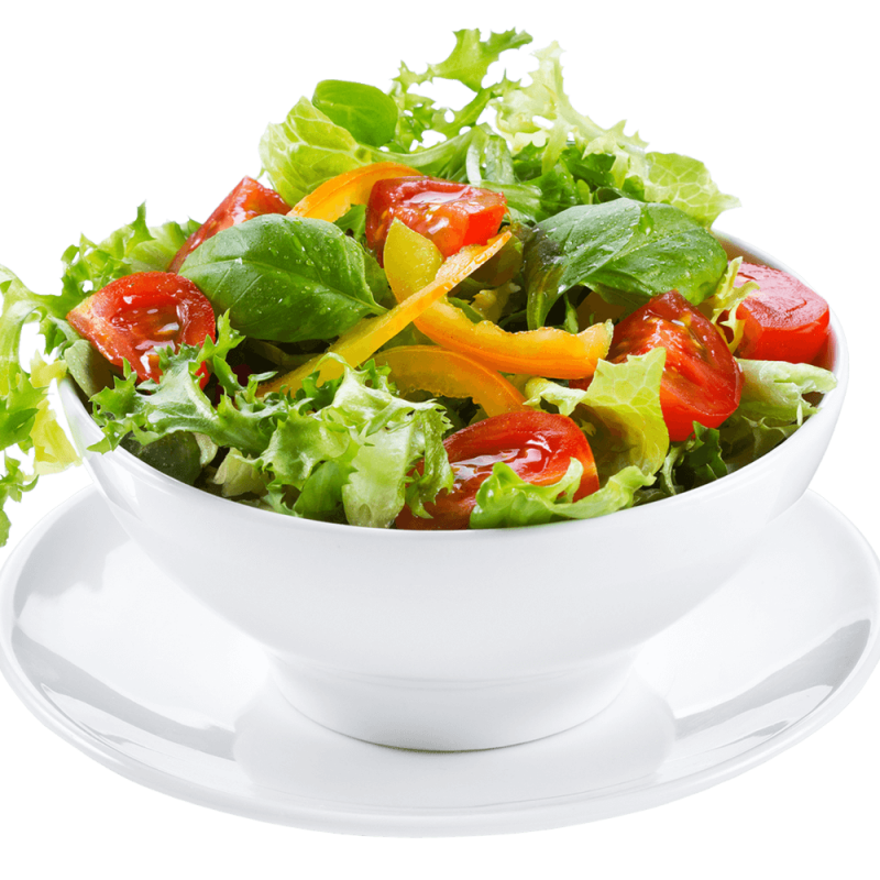 Fresh organic salad veg